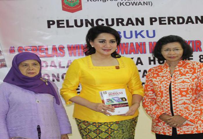 Kongres Wanita Indonesia (Kowani) Luncurkan Buku Berjudul Sebelas Windu Kowani Mengukir Bakti.